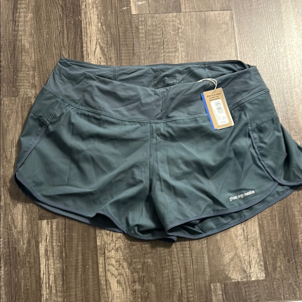Patagonia Blue Athletic Shorts Lightweight Moisture-Wicking